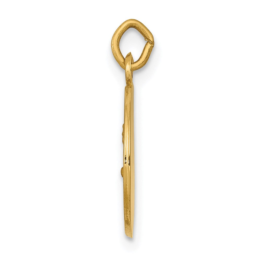 14K Gelbgold Heiliger Johannes Medaille Charm