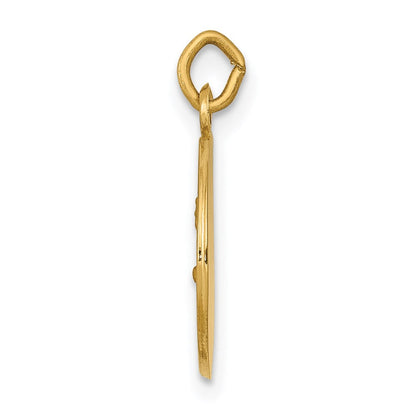 14K Gelbgold Heiliger Johannes Medaille Charm