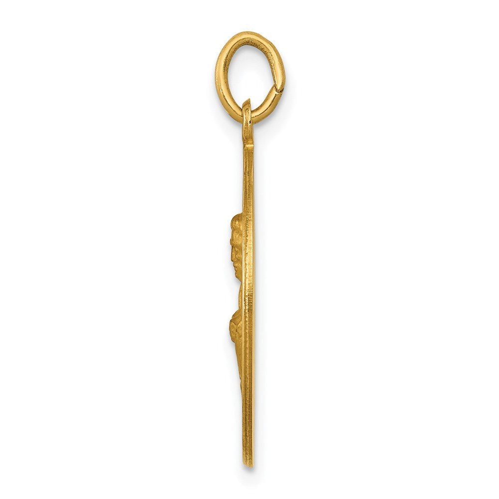 14K Gelbgold Sankt-Johannes-Medaille-Anhänger