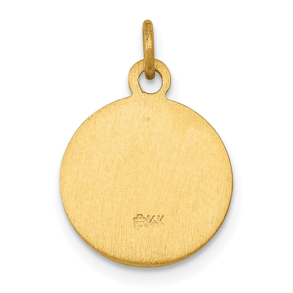 14K Gelbgold Heiliger Gerhard Medaille Charm