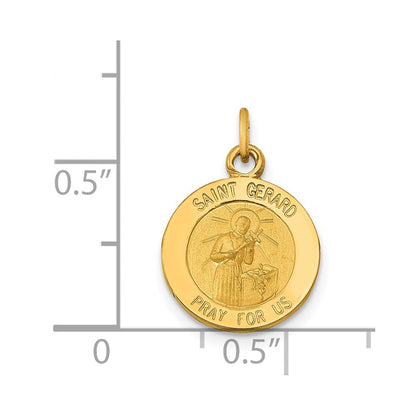14K Gelbgold Heiliger Gerhard Medaille Charm
