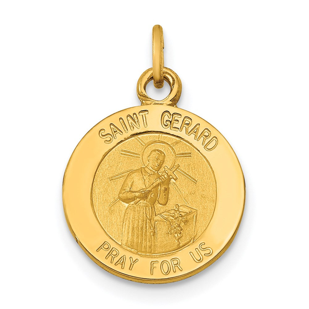 14K Gelbgold Heiliger Gerhard Medaille Charm