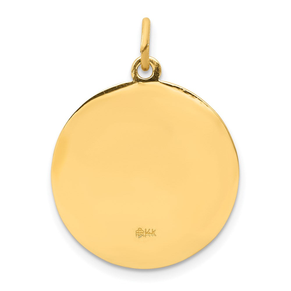 14K Gelbgold Sankt Matthäus Medaillenanhänger