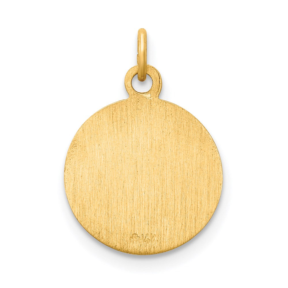 14K Gelbgold Sankt Markus Medaille Charm