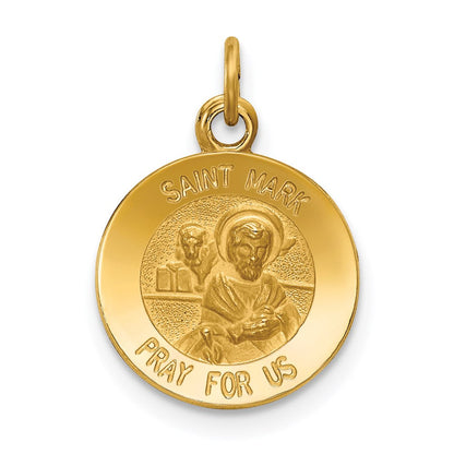 14K Gelbgold Sankt Markus Medaille Charm