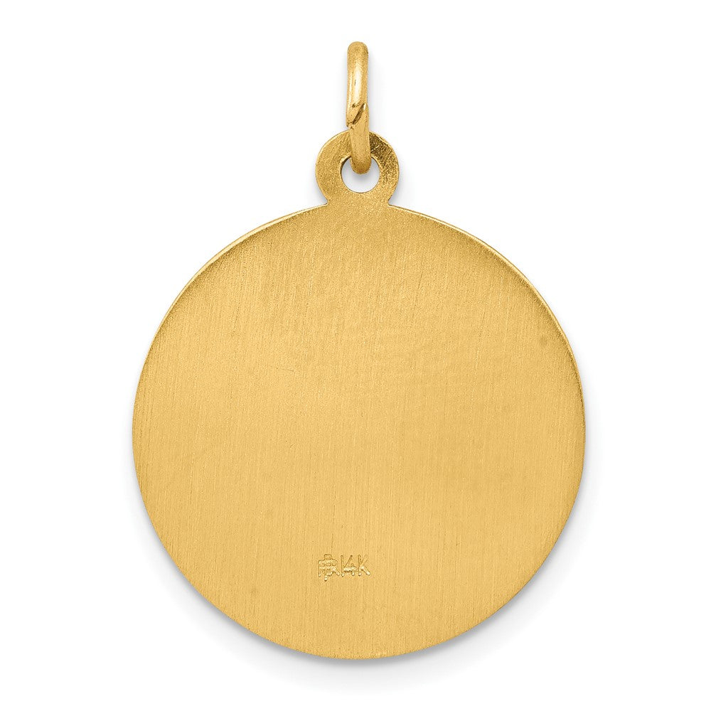 14K Gelbgold Anhänger Heilige Martha Medaille