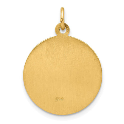 14K Gelbgold Anhänger Heilige Martha Medaille