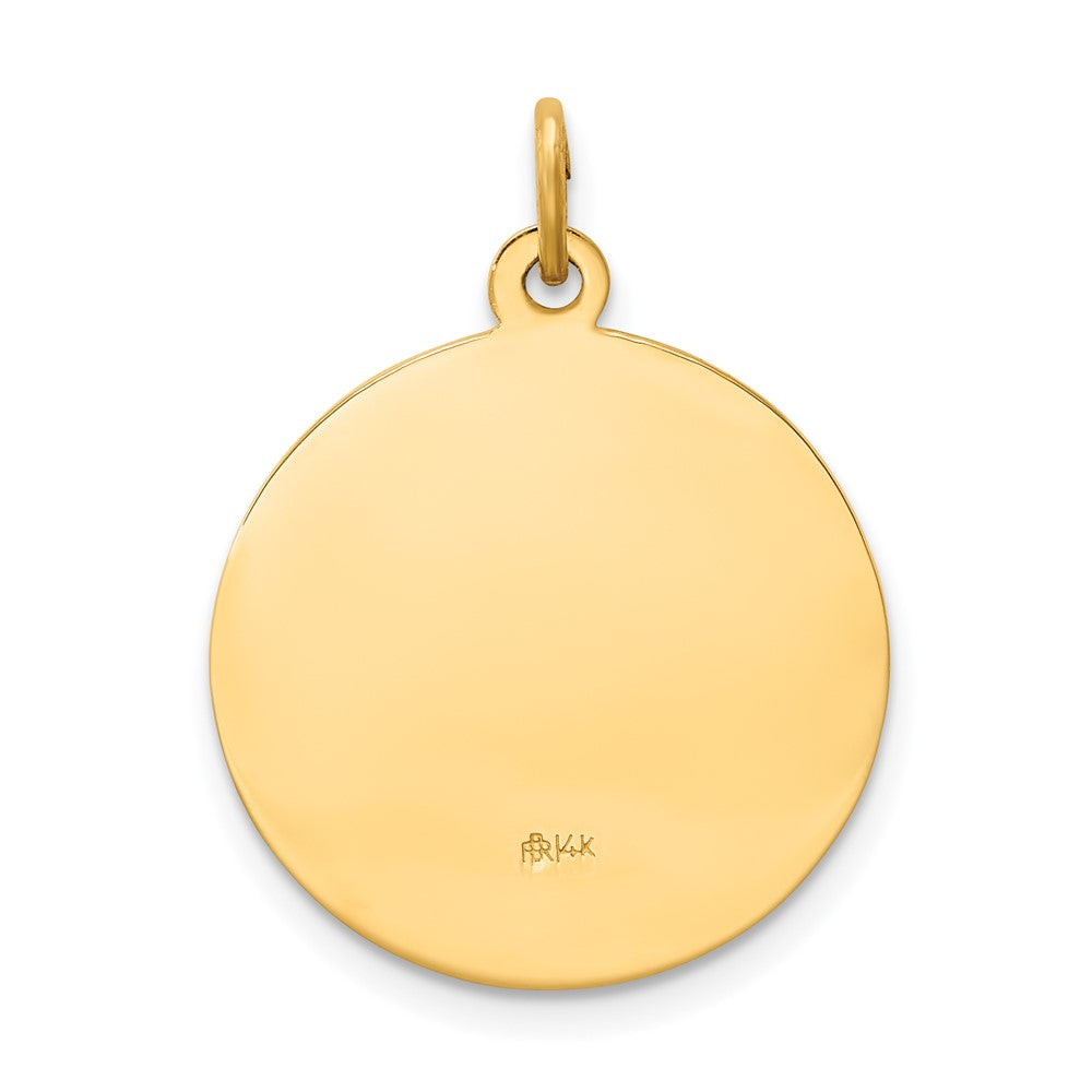 14K Gelbgold Sankt-Paulus-Medaillen-Anhänger