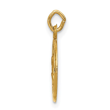 14K Gelbgold Sankt Petrus Medaille Charm