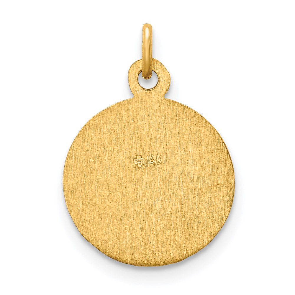 14K Gelbgold Sankt Petrus Medaille Charm