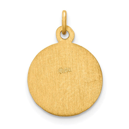 14K Gelbgold Sankt Petrus Medaille Charm
