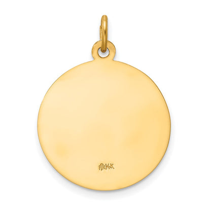 14K Gelbgold Heiliger-Petrus-Medaille-Anhänger