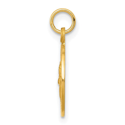14K Gelbgold Sankt-Patrick-Medaille-Charm
