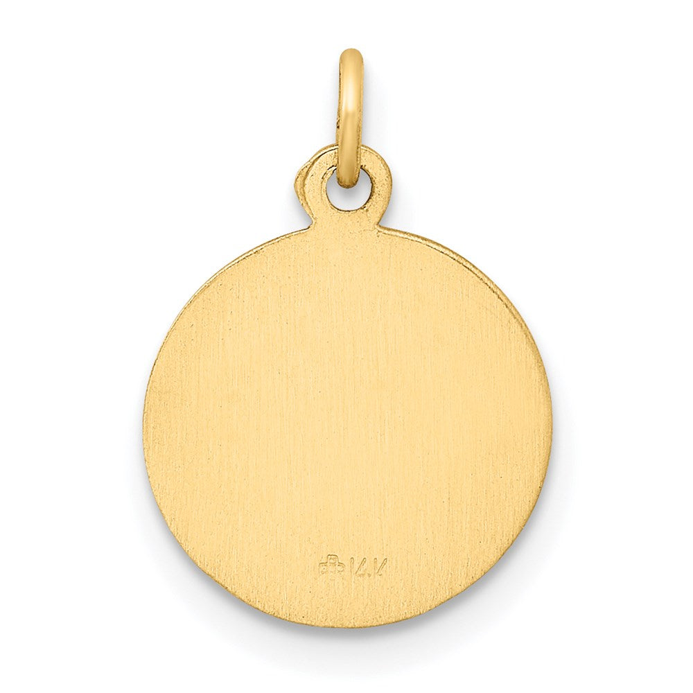 14K Gelbgold Mariä-Himmelfahrt-Medaille-Charm