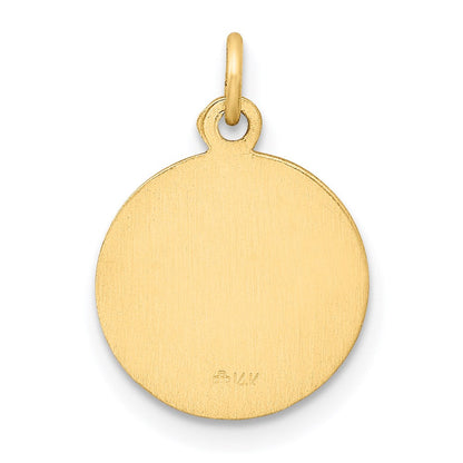 14K Gelbgold Mariä-Himmelfahrt-Medaille-Charm