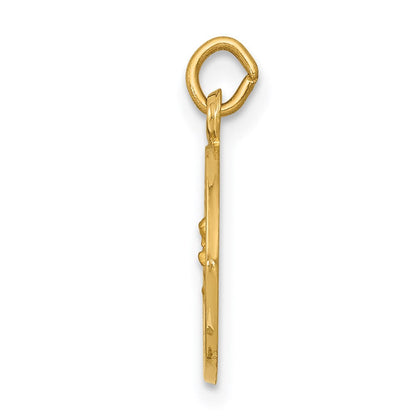 14K Gelbgold Maria von der Immerwährenden Hilfe Medaille-Charm