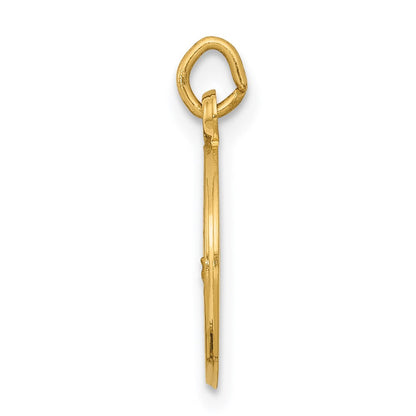 14K Gelbgold Unsere Liebe Frau von Lourdes Medaille Charm