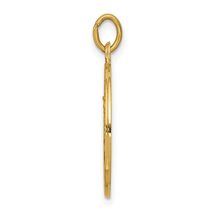 14K Gelbgold Unsere Liebe Frau vom Berge Karmel Medaille Charm