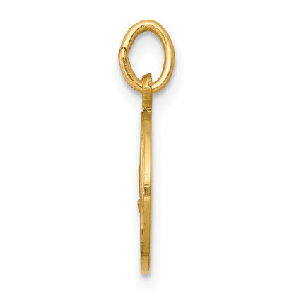 14K Gelbgold Unsere Liebe Frau von Fátima Medaille Charm