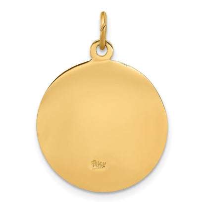 14K Gelbgold Anhänger mit Medaille Unsere Liebe Frau von Fatima