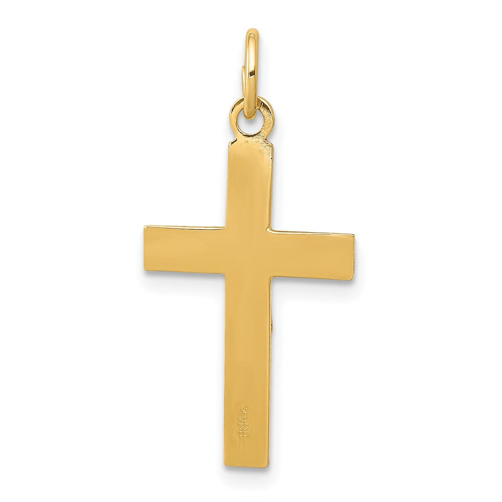 14K Bicolor Inri Kruzifix Anhänger