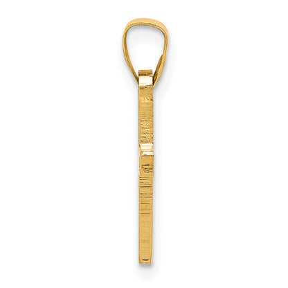 14K Gelbgold 14K Kreuz Anhänger