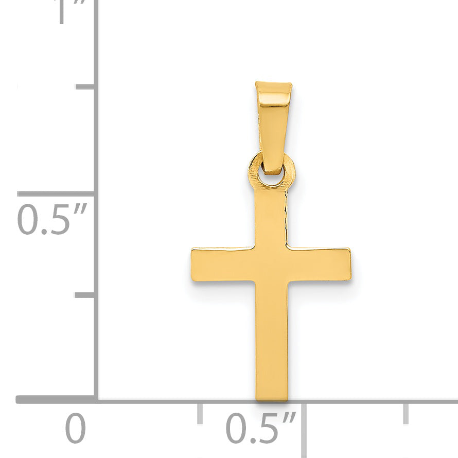 14K Gelbgold 14K Kreuz Anhänger