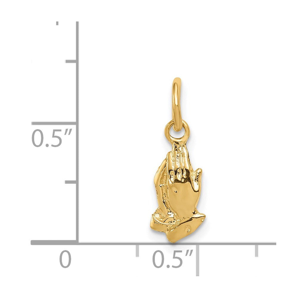 14K Gelbgold 14K Betend Hands Charm