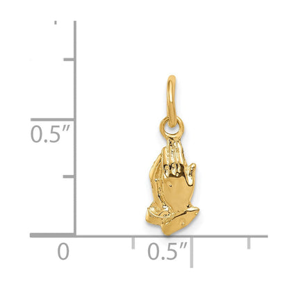 14K Gelbgold 14K Betend Hands Charm