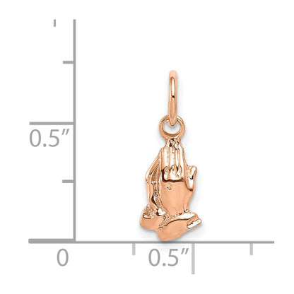 14K Roségold 14K Roségold Betend Hands Charm