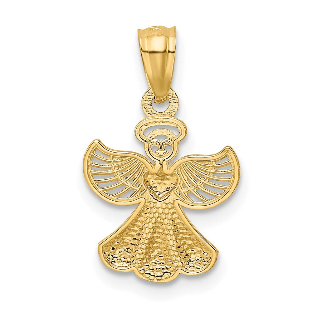 14K Gelbgold 14K Poliert Engel Anhänger