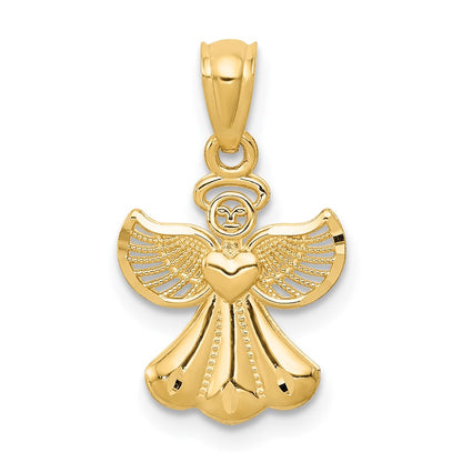 14K Gelbgold 14K Poliert Engel Anhänger