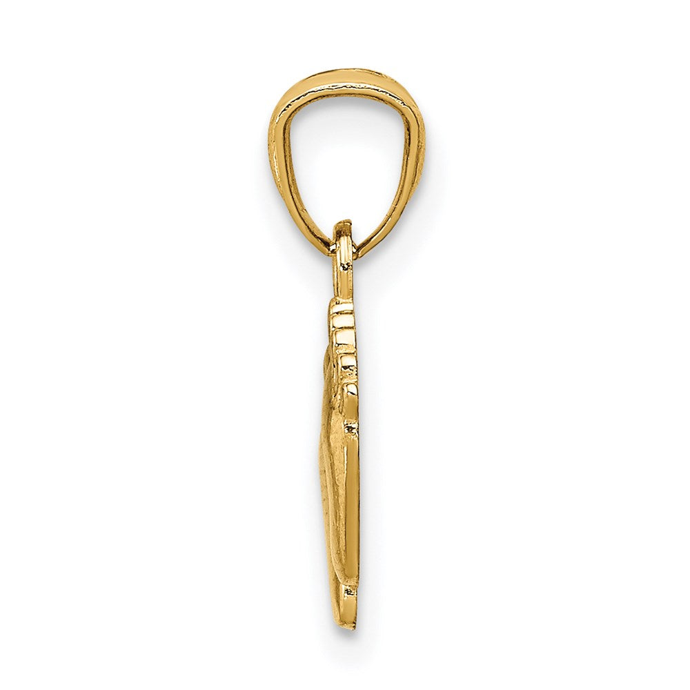 14K Gelbgold 14K Klein Feet Anhänger