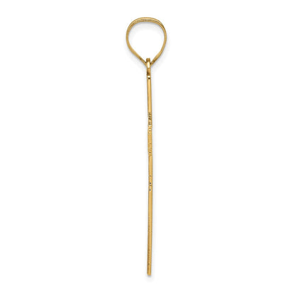 14K Gelbgold 14K Lasergraviert Kreuz