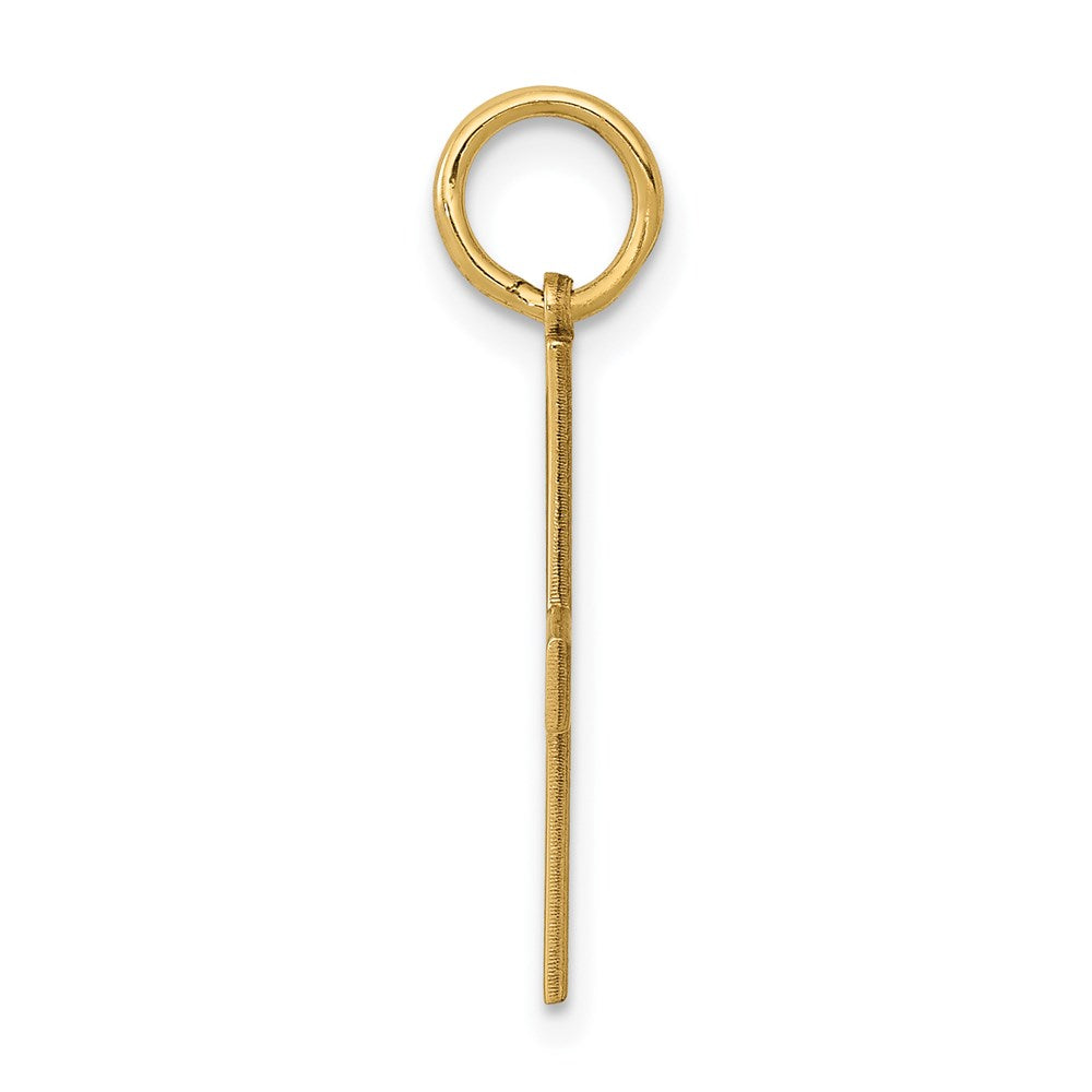 14K Gelbgold 14K Lasergraviert Greek Kreuz Charm
