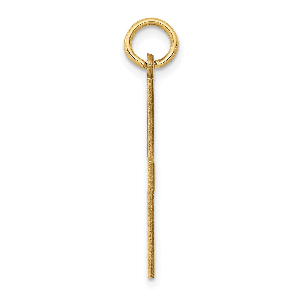 14K Gelbgold 14K Lasergraviert Greek Kreuz Anhänger