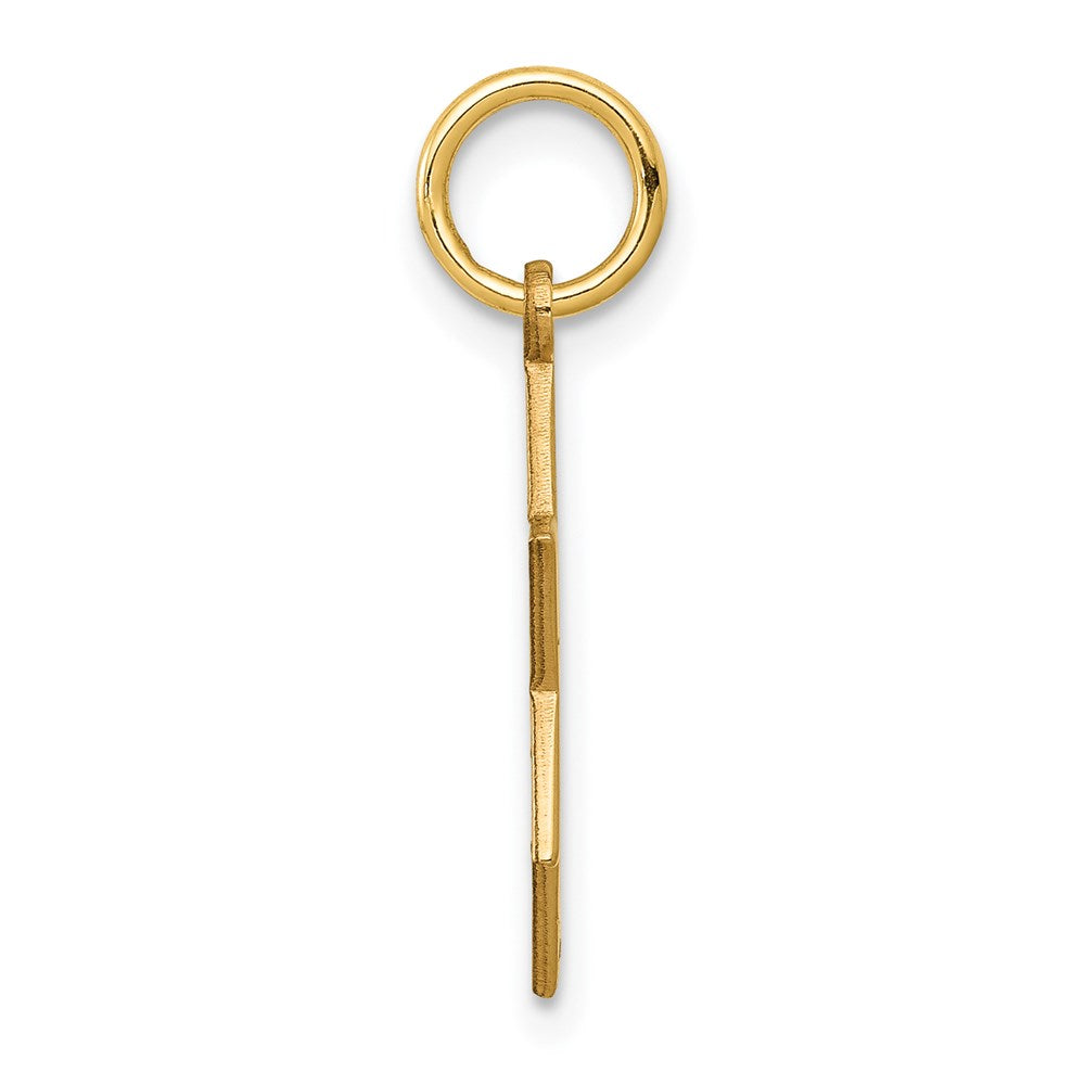 14K Gelbgold 14K Lasergraviert Stern Of David Charm