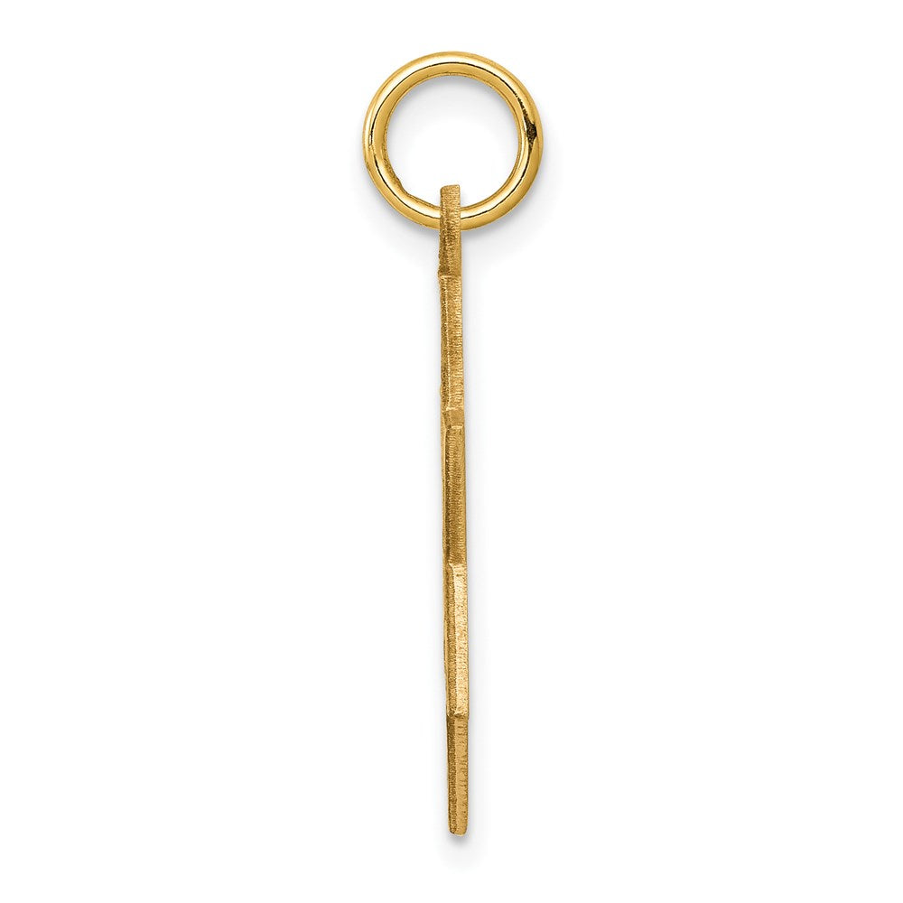 14K Gelbgold 14K Lasergraviert Stern Of David Anhänger