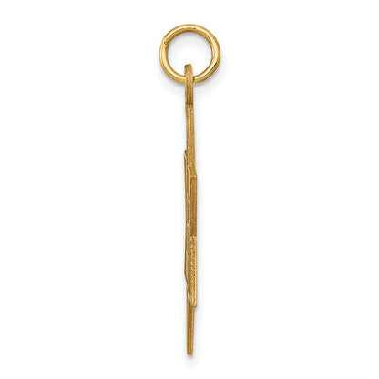 14K Gelbgold 14K Lasergraviert Stern Of David Anhänger