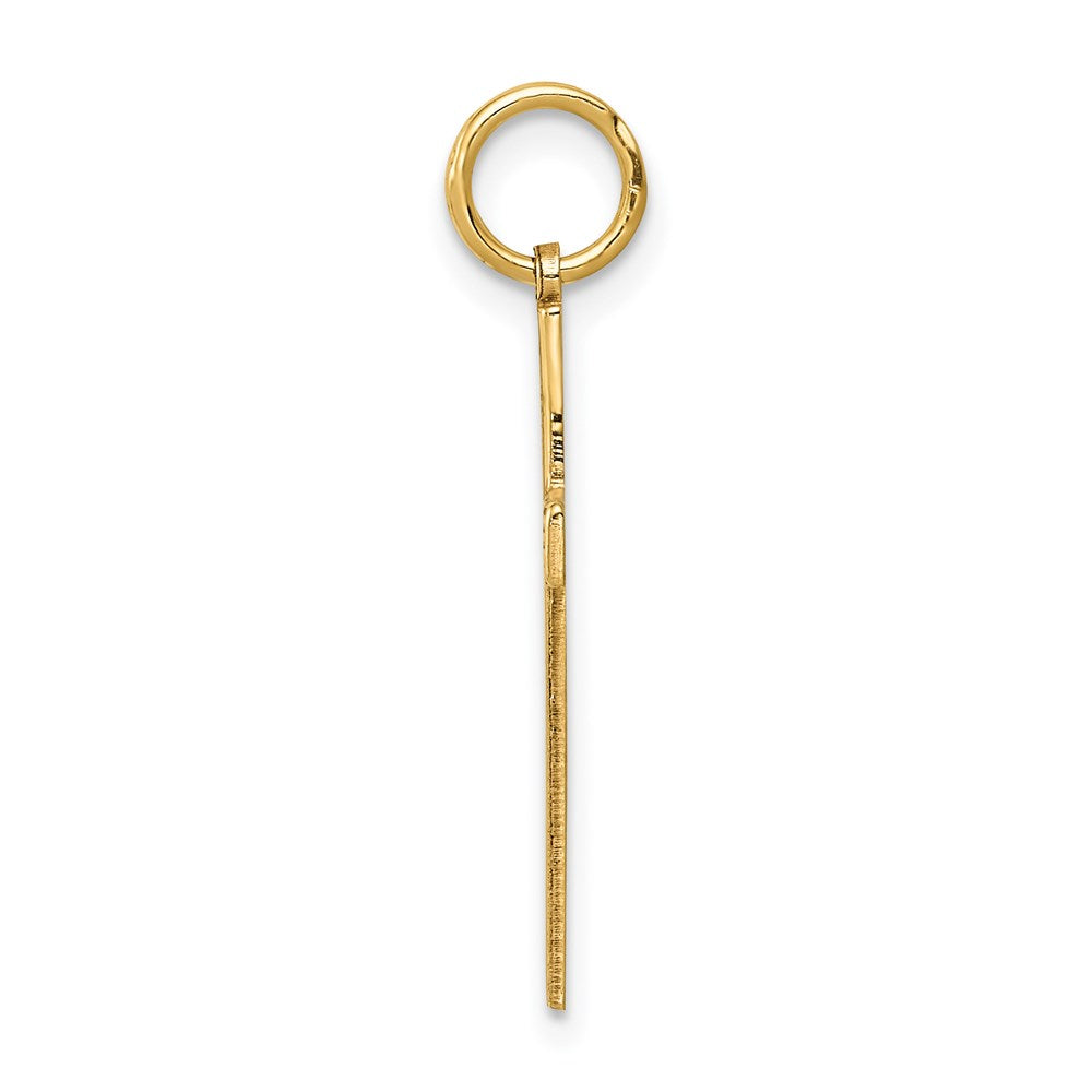 14K Gelbgold 14K Lasergraviert Kreuz Anhänger