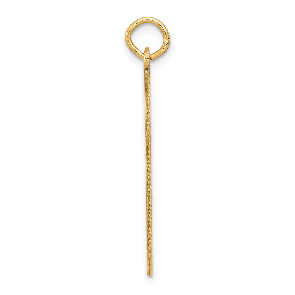 14K Gelbgold 14K Lasergraviert Kreuz Anhänger