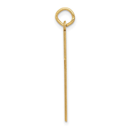 14K Gelbgold 14K Lasergraviert Kreuz Anhänger