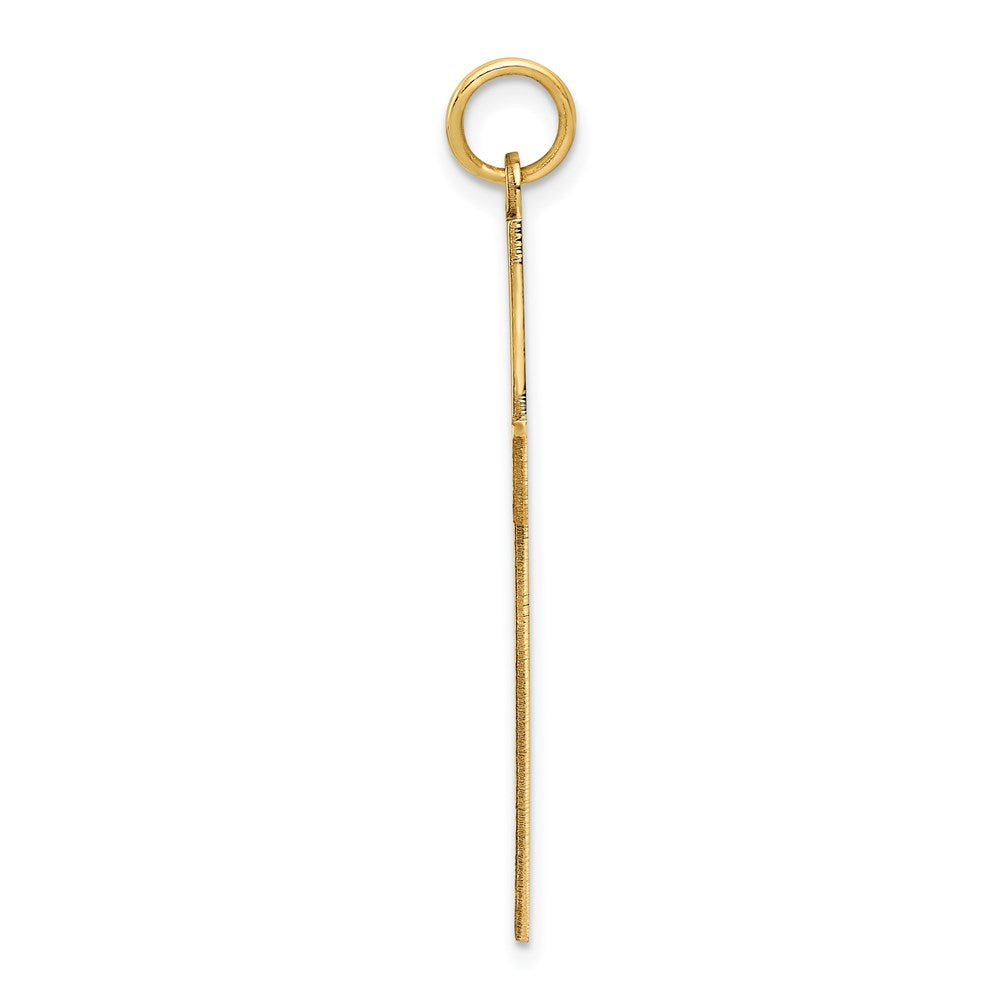 14K Gelbgold 14K Lasergraviert Kreuz Anhänger