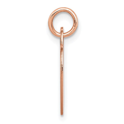 14K Roségold Mittel Gravierbar Herz Charm