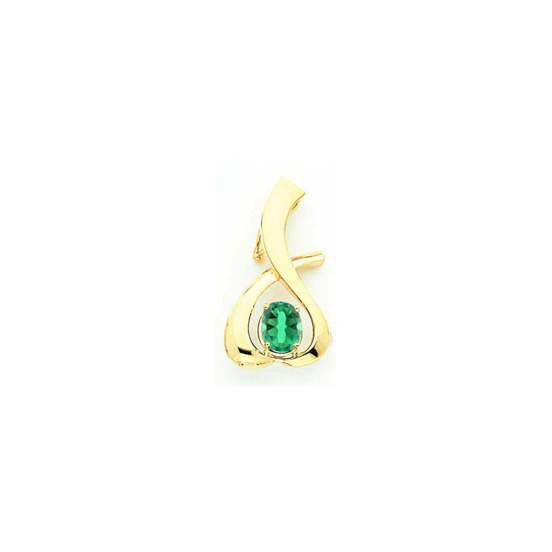 14K Gelbgold 10x8mm Oval Fassung St. Helens Anhänger