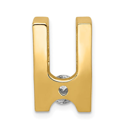 14K Gold Diamant-Schieber, 5,25 mm