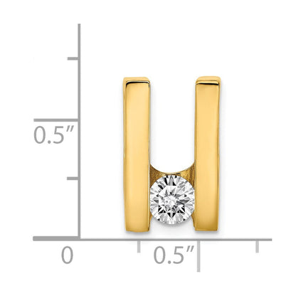 14K Gold Diamant-Schieber, 5,25 mm
