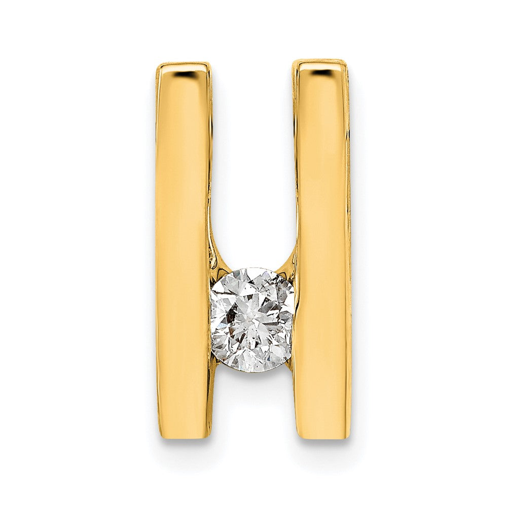 14K Gelbgold Aa 4.1mm Diamant Anhänger