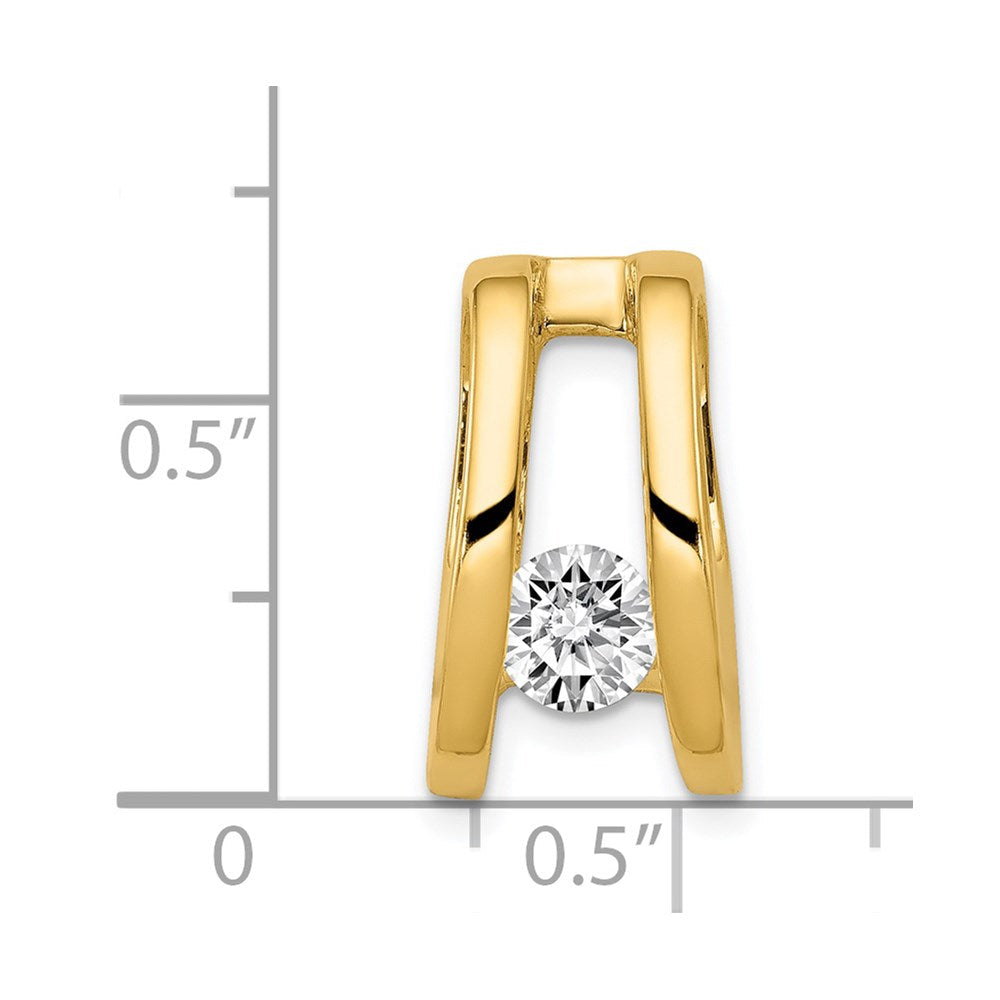 14K Gelbgold Diamant-Slide, 5,25 mm