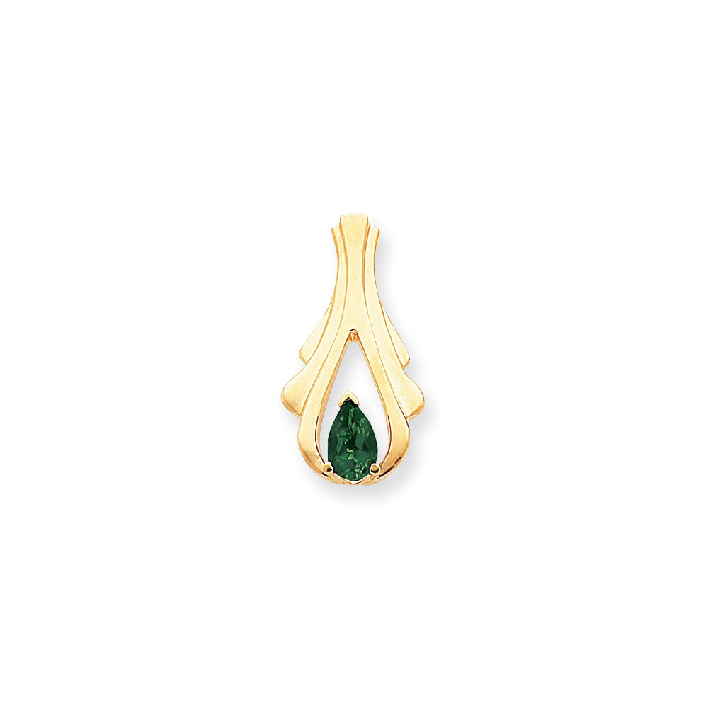 14K Gelbgold 8x5mm Tropfen Fassung St. Helens Anhänger